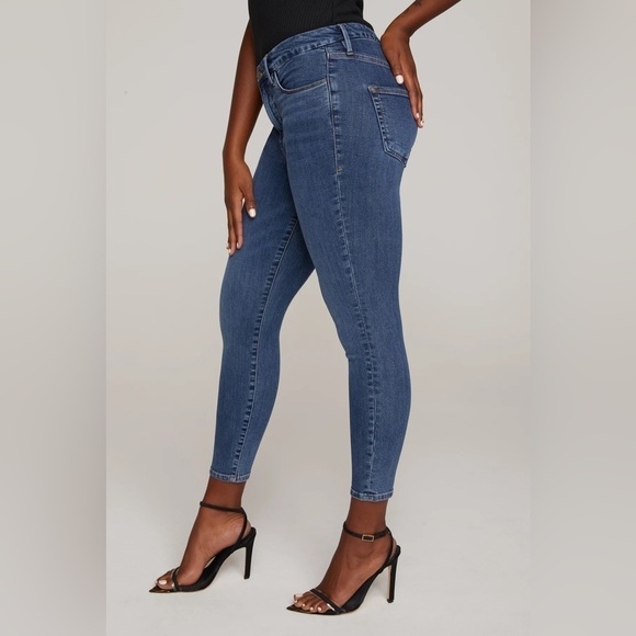 Good American Jeans Womens 29 Good Legs Slimming Stretch Classic Distressed - Picture 14 of 15